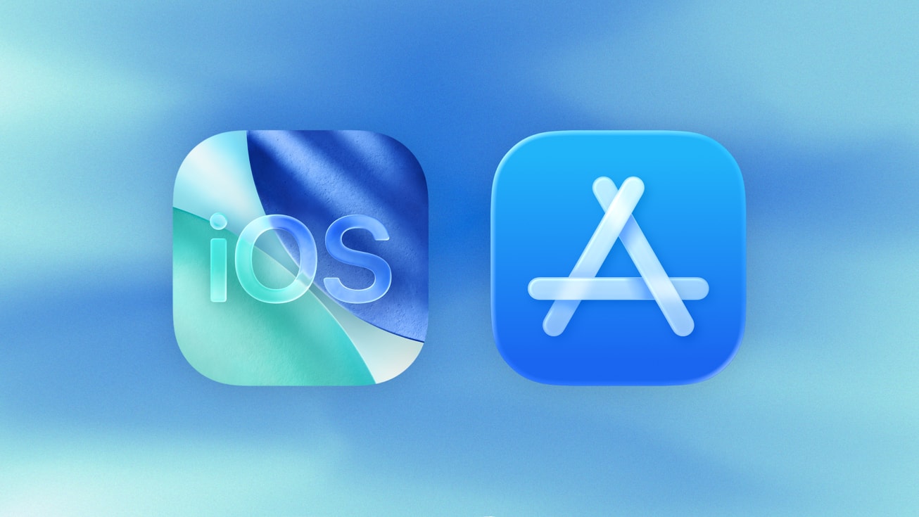 Apple’s official illustration showing iOS and App Store icons for its August 2026 EU developer-terms update.