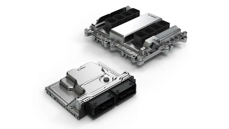 Bosch engine control units shown on a white background.