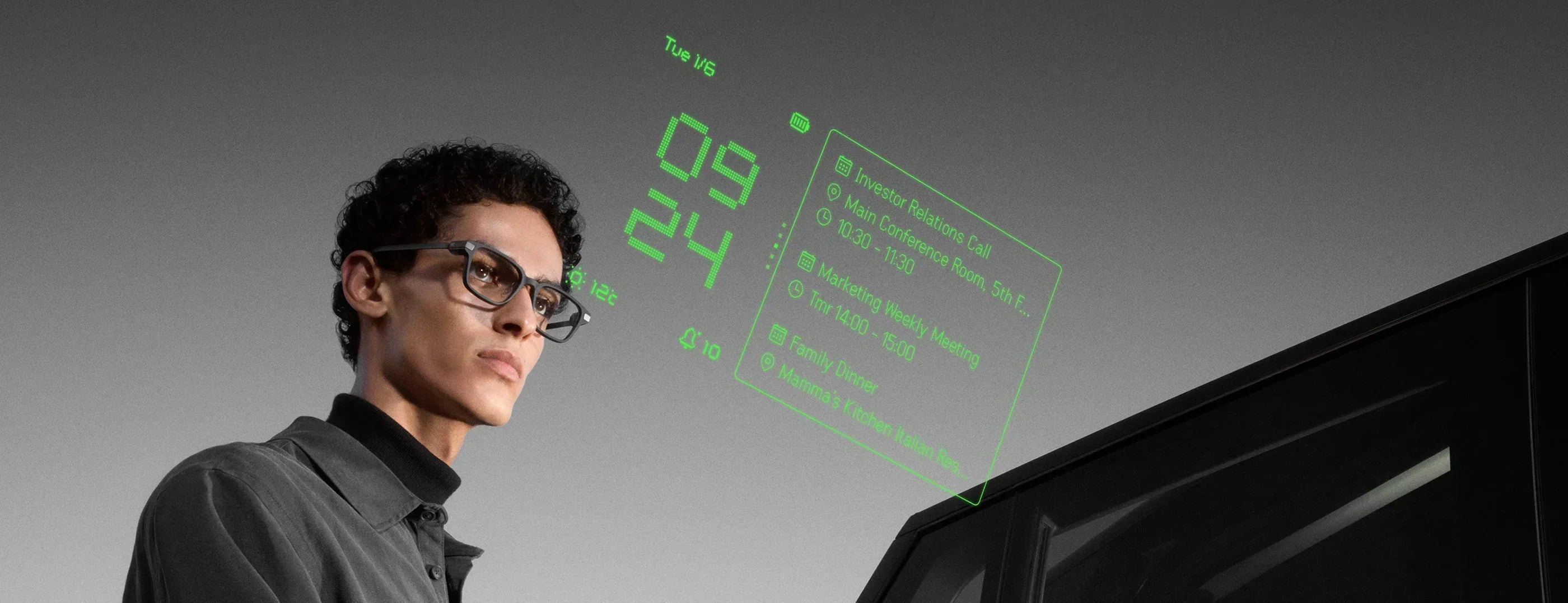 Official Even Realities image showing the Even G2 smart glasses in a quiet wearable-tech setting.