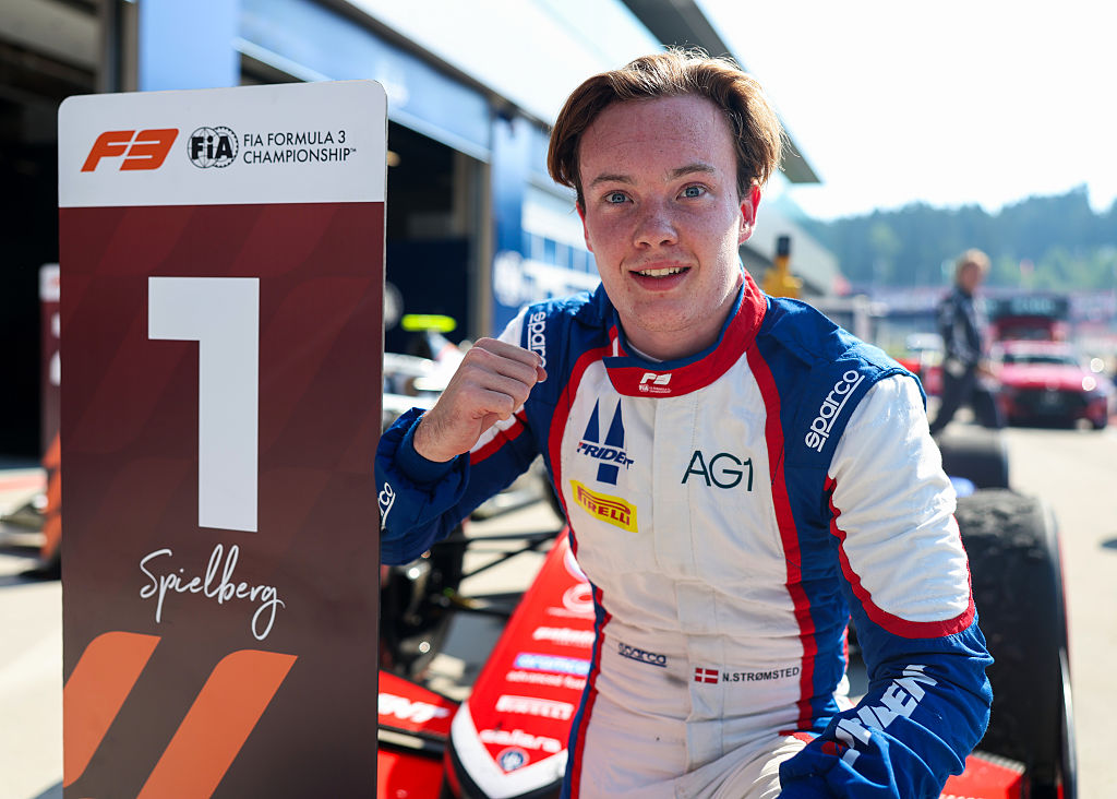 Noah Stromsted racing at the Red Bull Ring during the 2026 FIA Formula 3 Spielberg weekend.