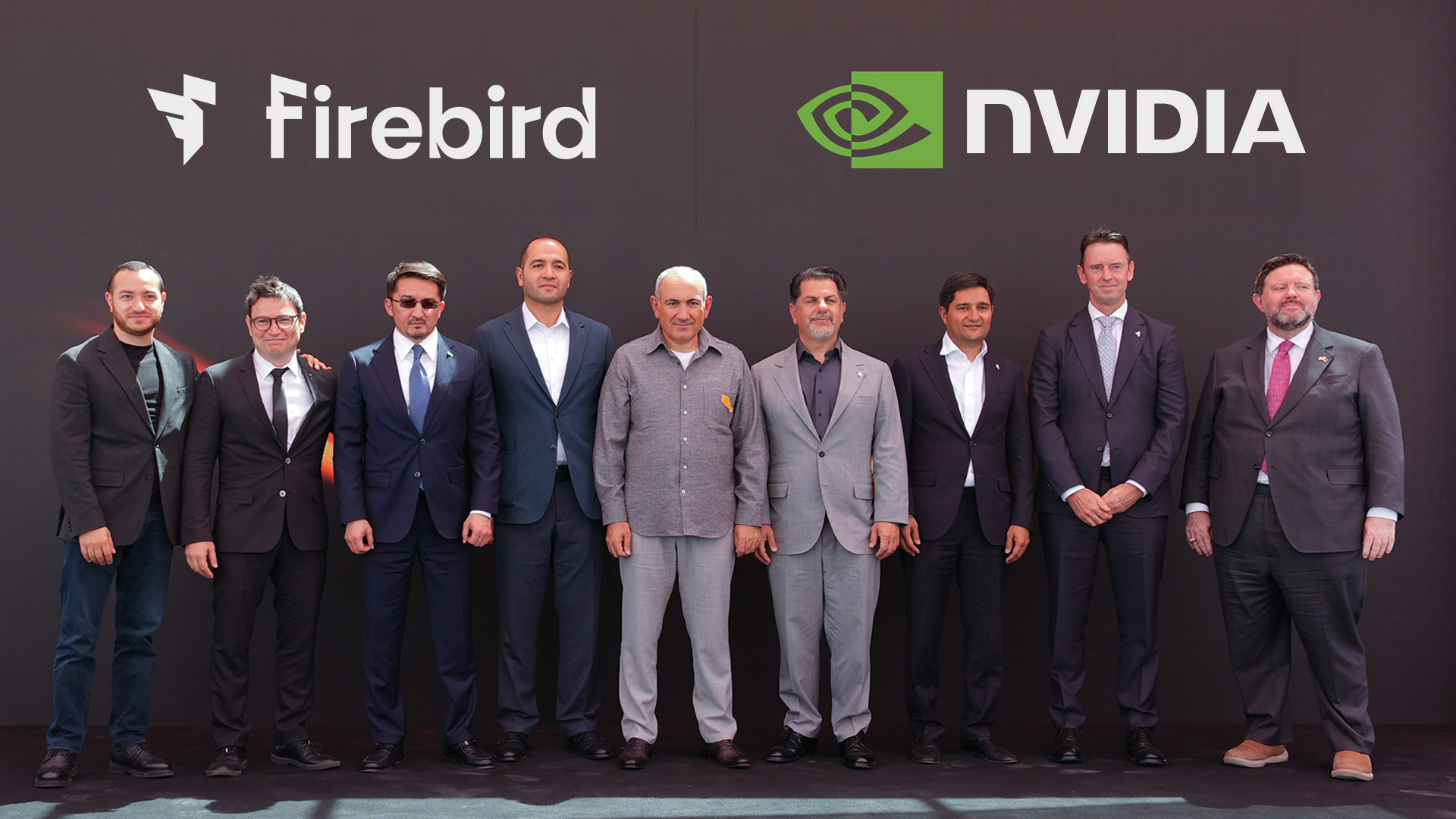 Official NVIDIA image for Firebird's Armenia AI factory launch.