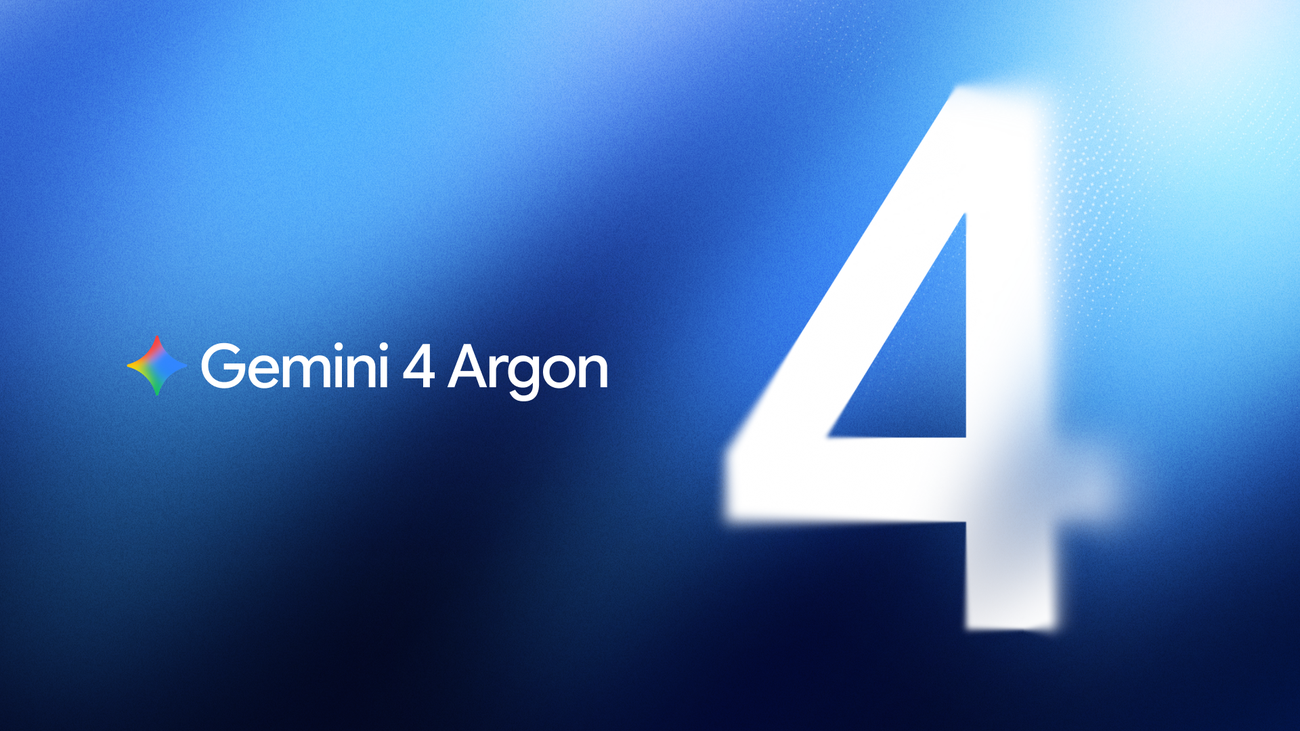 Google’s official Gemini 4 Argon announcement artwork.