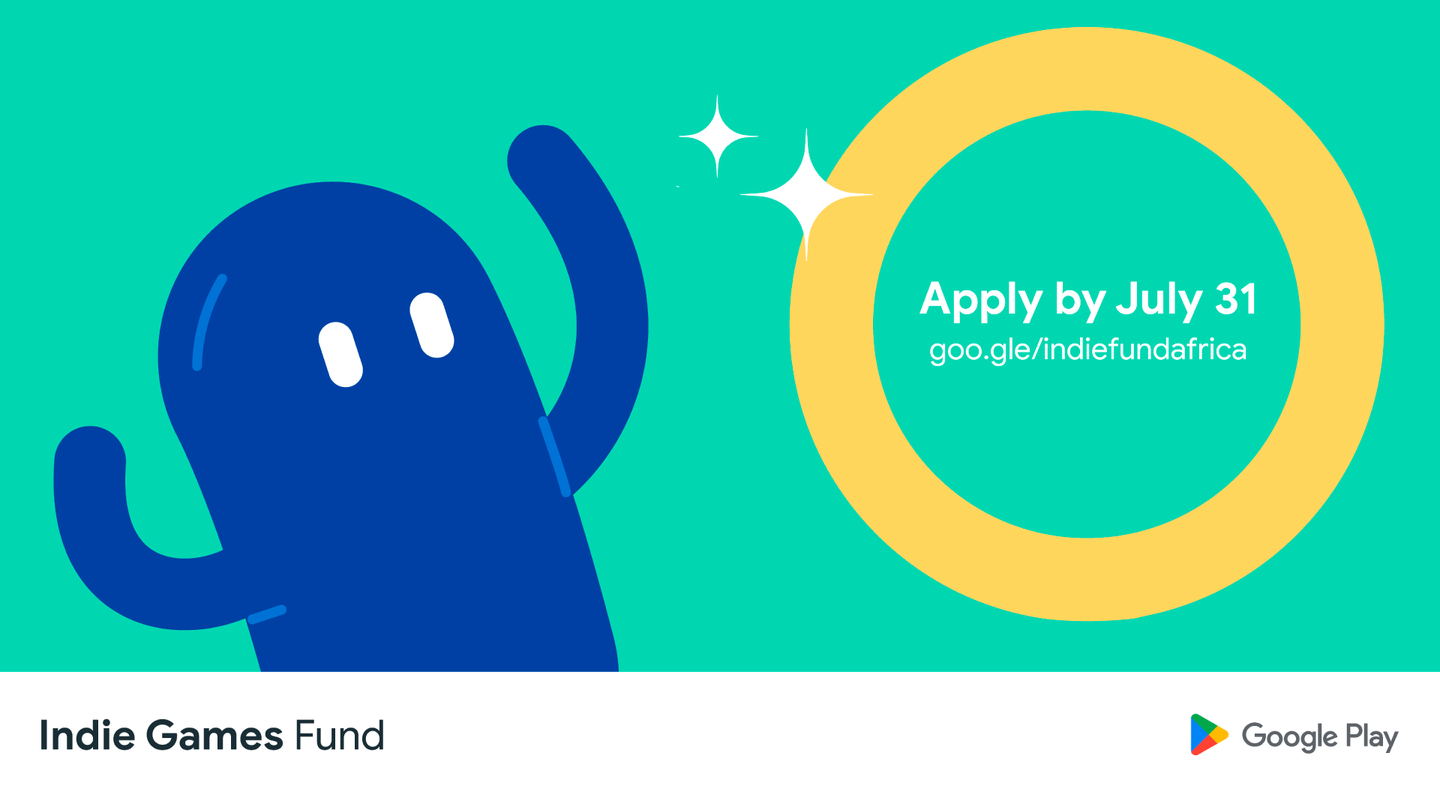 Google Play Indie Games Fund in Africa official artwork with stylized game characters.