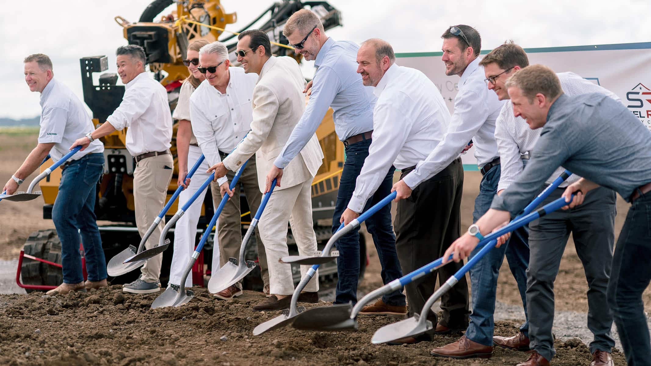 Official Cypress Creek Energy image from the Steel River Energy Center groundbreaking event in Arkansas.