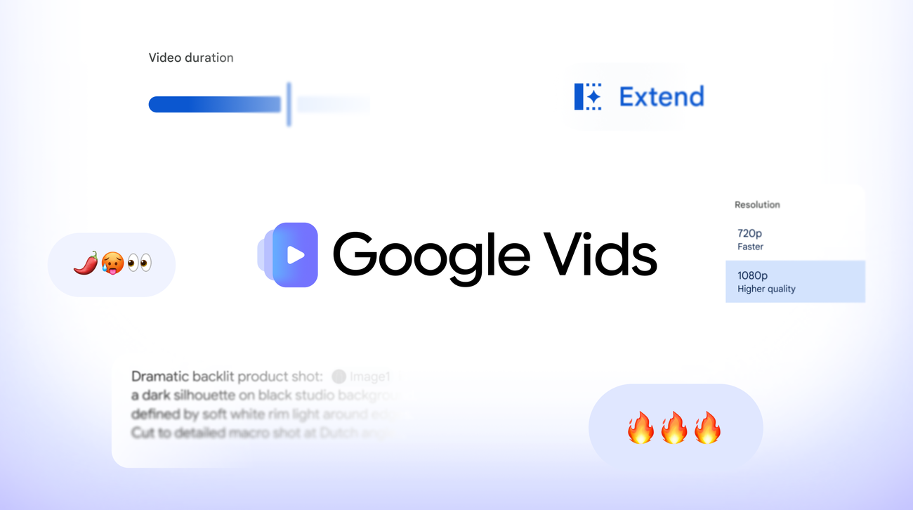 Official Google Vids artwork for Gemini Omni video generation.
