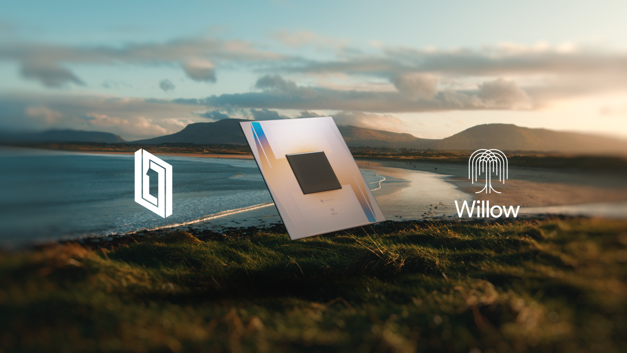 Official Google image showing the Willow quantum processor hardware.