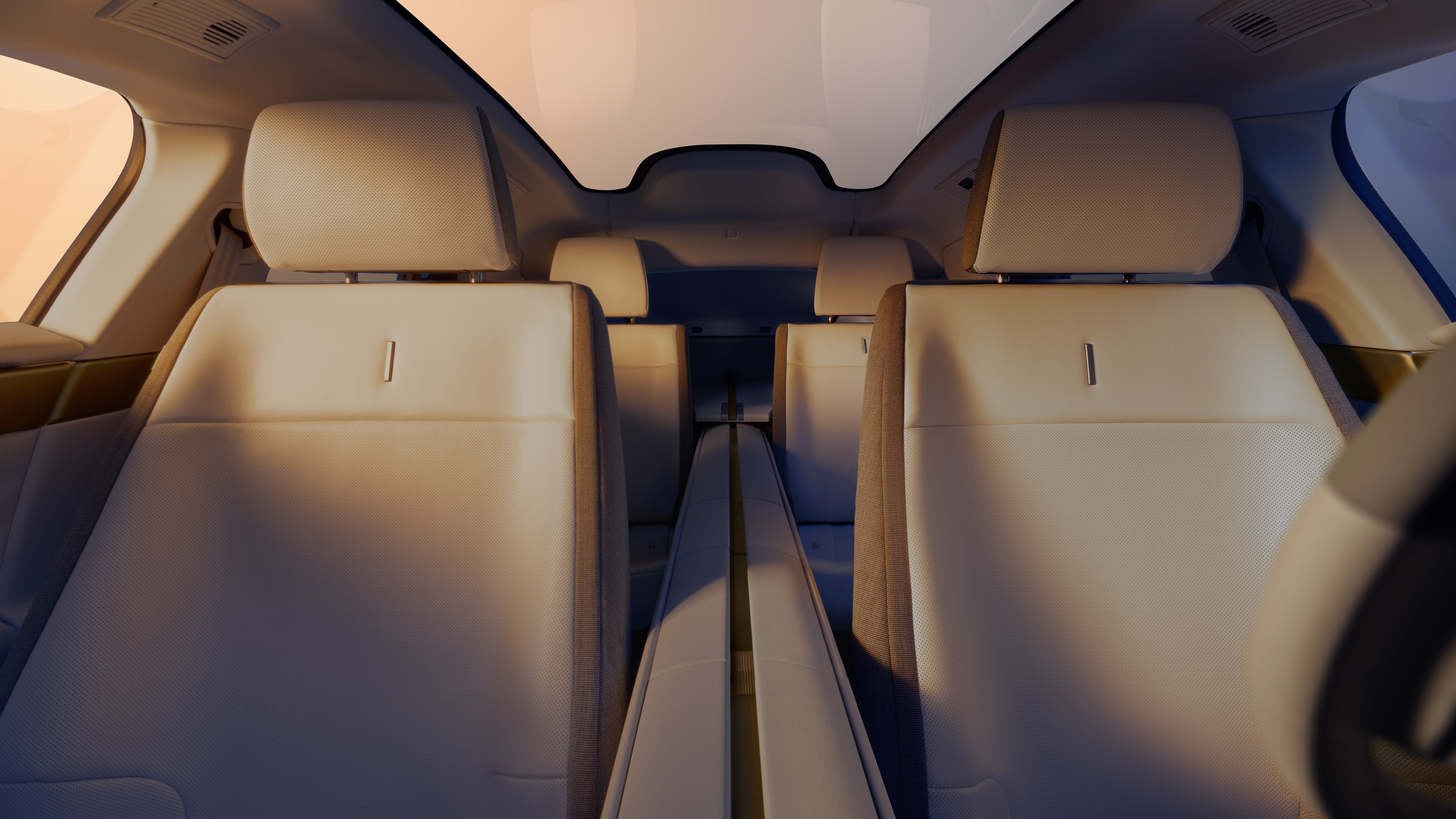 Official Jaguar image showing the Type 01 electric GT interior.