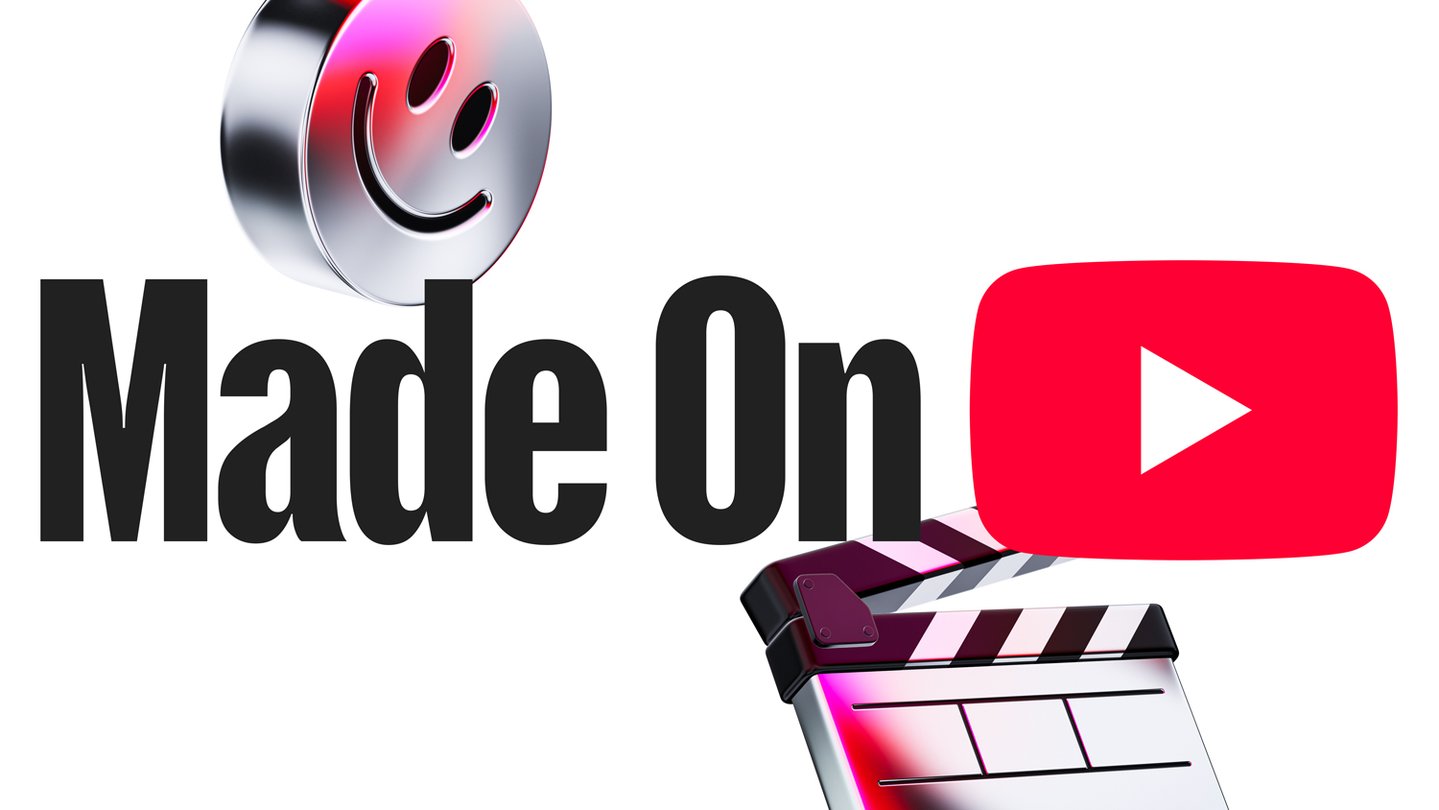 The Made on YouTube 2026 event logo on a colorful abstract background.