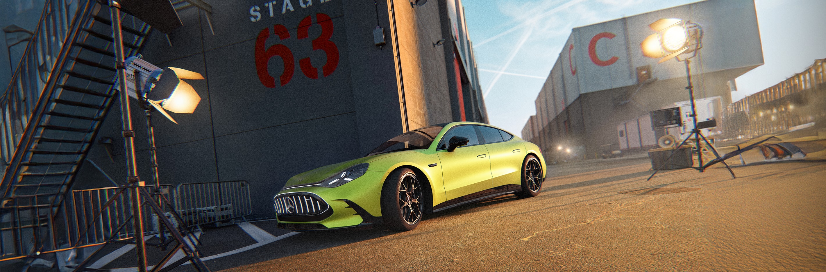 Official Mercedes-Benz image of the 2027 Mercedes-AMG GT 4-Door Coupe.
