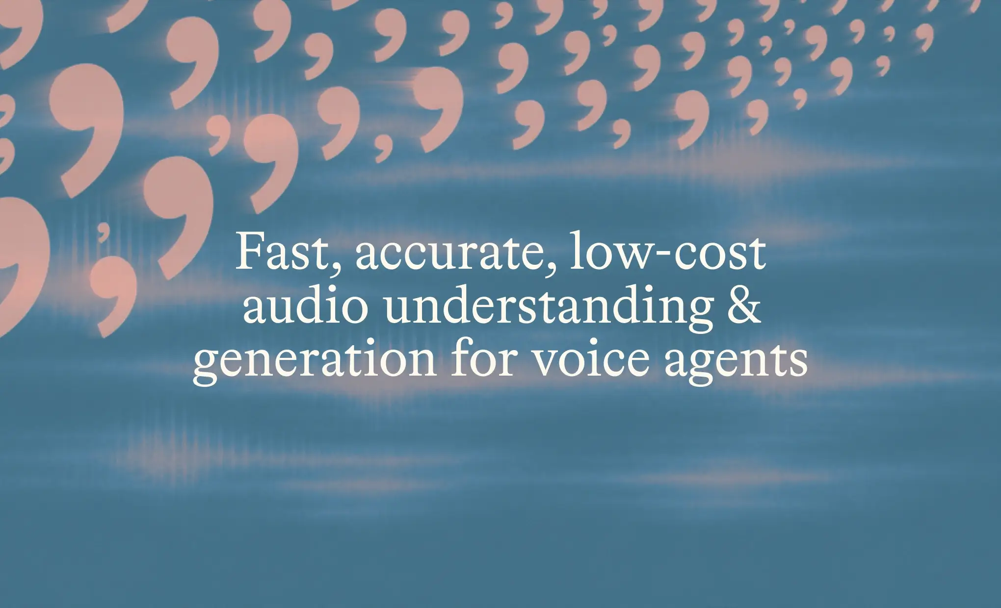 Microsoft AI's abstract illustration for its MAI voice-agent models.