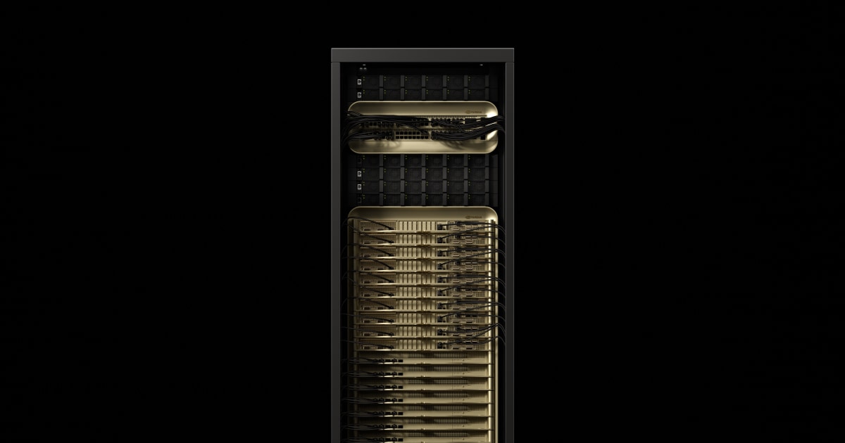 NVIDIA GB300 NVL72 system graphic.