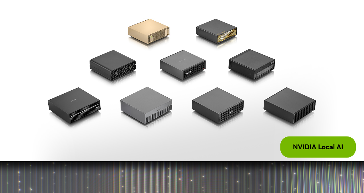 An official NVIDIA illustration for the 64GB DGX Spark local-AI system.