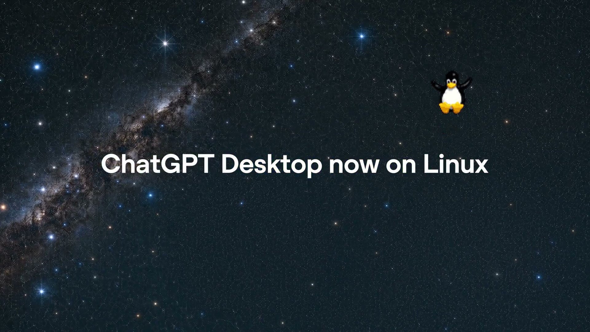 Official OpenAI community preview image for ChatGPT and Codex on Linux.