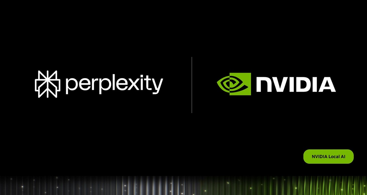 Perplexity Portable Computer shown on a Windows PC in NVIDIA promotional artwork.