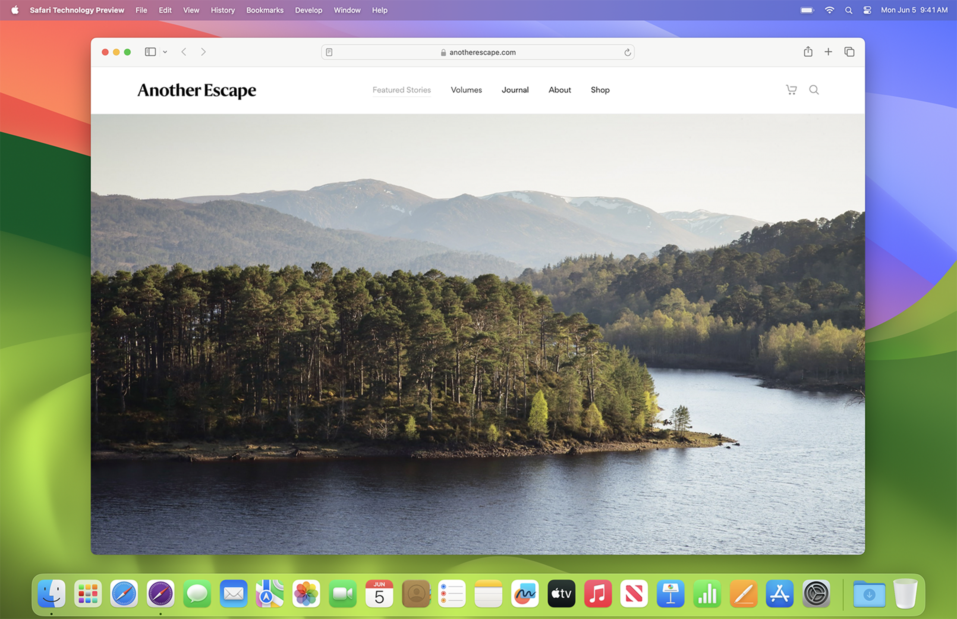 Safari Technology Preview shown in Apple's official developer artwork.