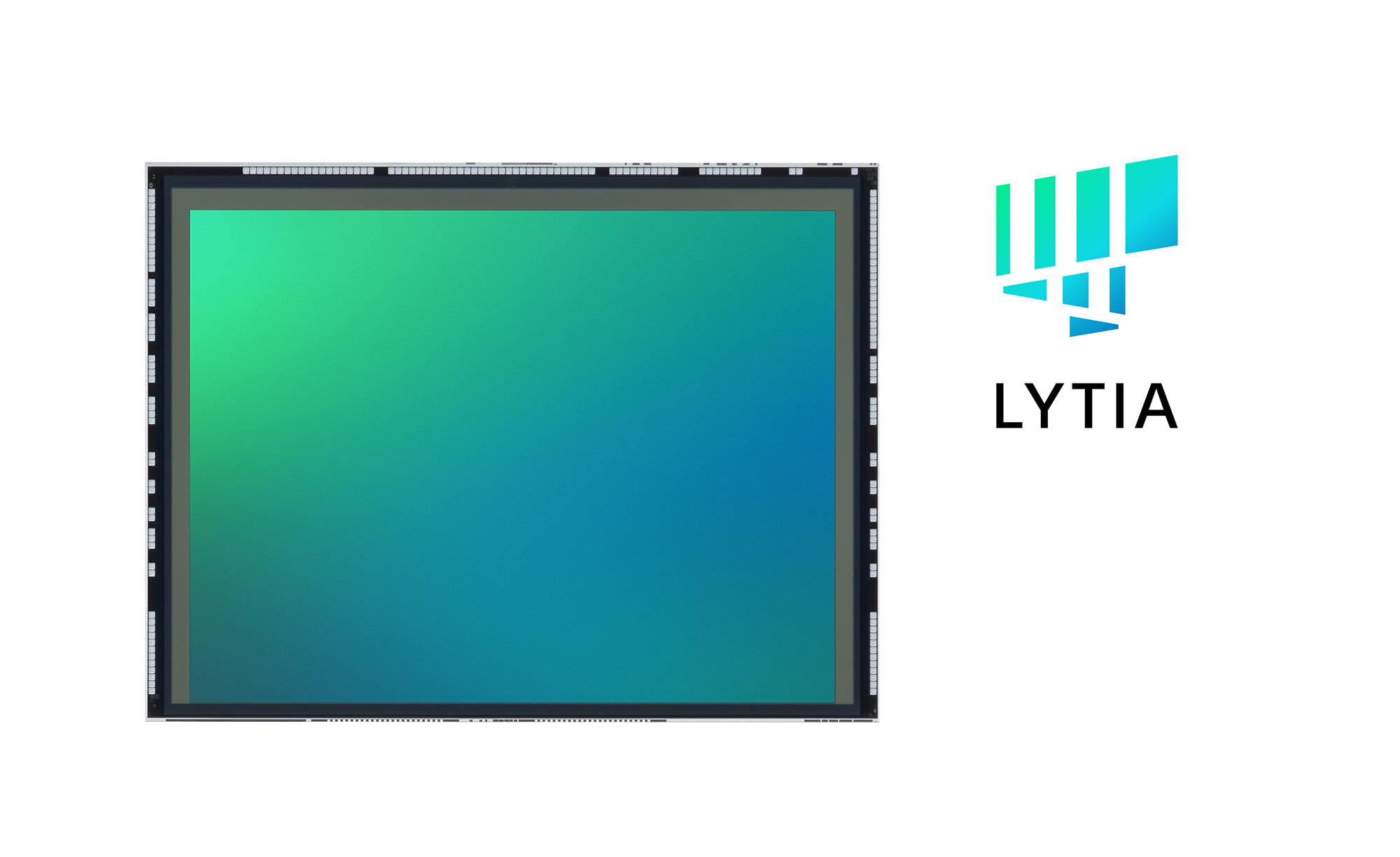 Sony LYTIA mobile image sensor shown next to the LYTIA logo.