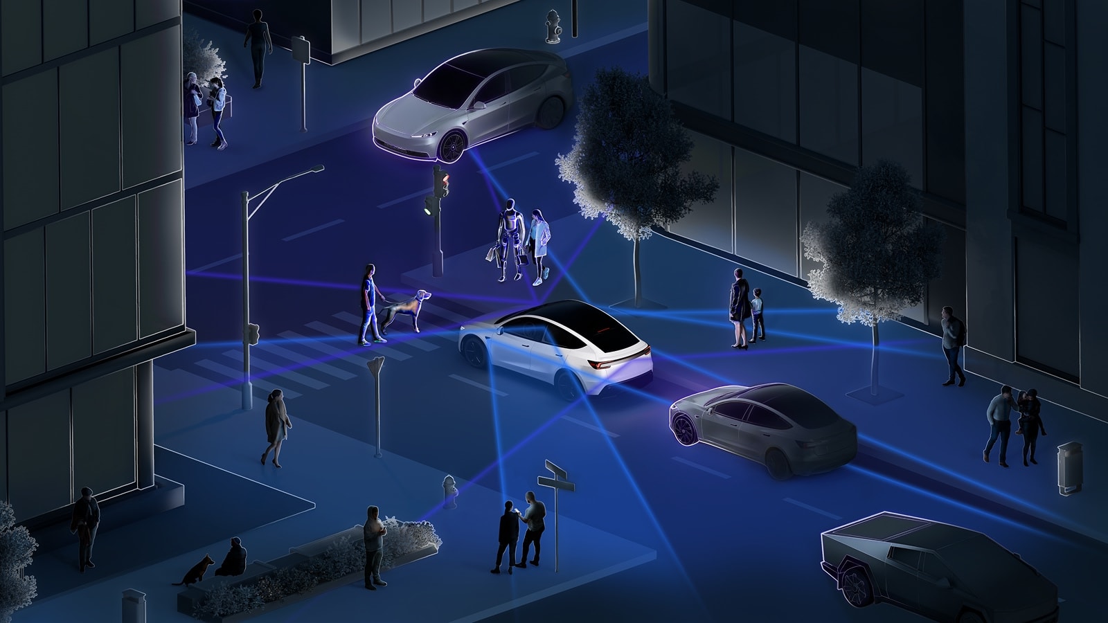 Tesla official Full Self-Driving Supervised Vehicle Safety Report graphic.