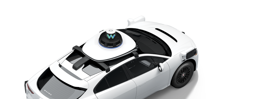 Official Waymo image showing the Ojai robotaxi’s redesigned in-cabin display interface.